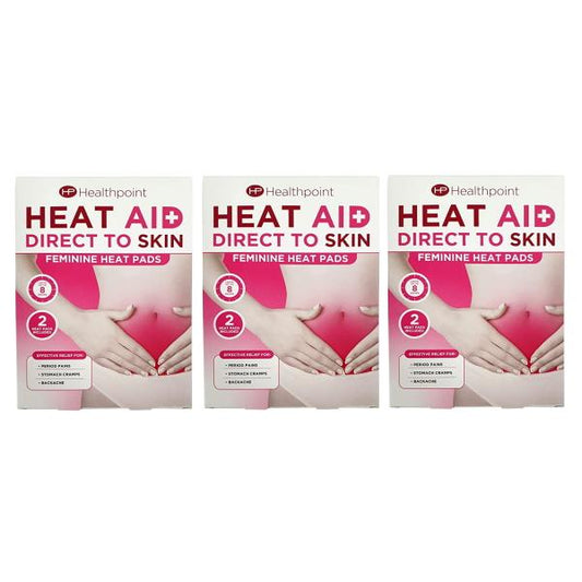 Healthpoint Heat Aid Direct To Skin (3 x 2 Feminine Heat Pads)