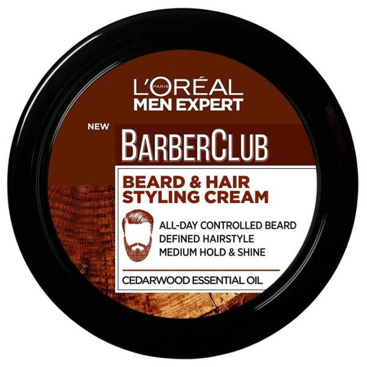 L'Oreal Men Expert Barber Club Beard & Hair Styling Cream (1 x 75ml)