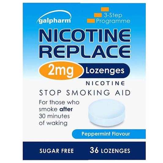 Galpharm Nicotine Replace 2mg Peppermint Flavour (1 x 36 Lozenges)