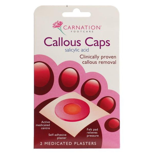 Carnation Footcare Callous Caps (6 x 2 Medicated Plasters)