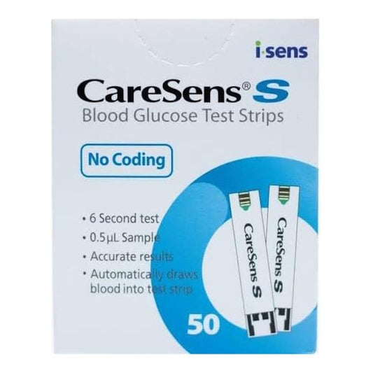 CareSens S 50 Blood Glucose Test Strips (1 x 50 Strips)