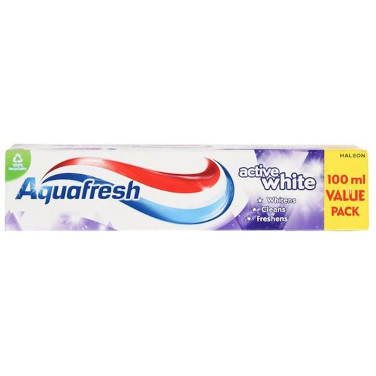 Aquafresh Active White Toothpaste (12 x 100ml)