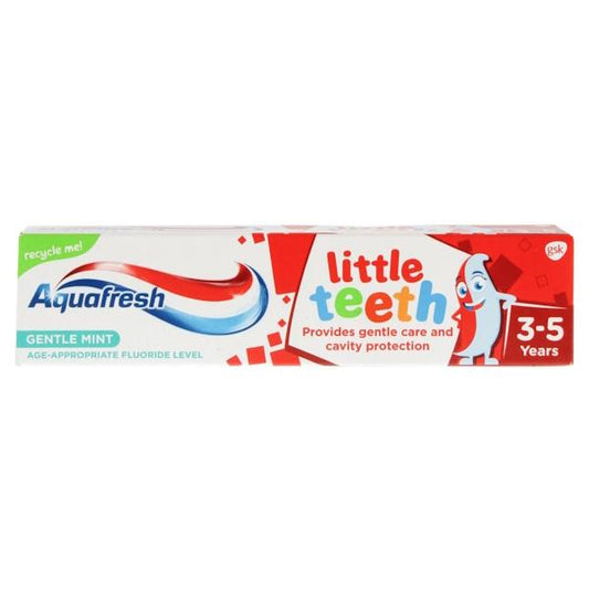 Aquafresh Little Teeth Gentle Mint Toothpaste 3-5 Years (12 x 50ml)