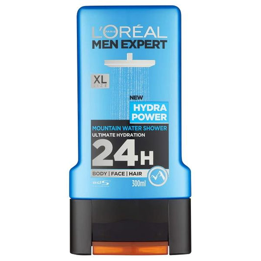 L'Oreal Men Expert Hydra Power Mountain Water Shower Gel (1 x 300ml)