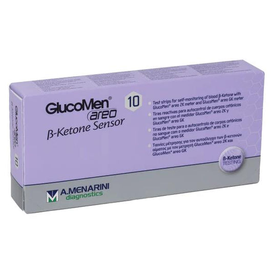 GlucoMen Areo B-Ketone Sensor 10 Test Strips (2 x 10 Strips)
