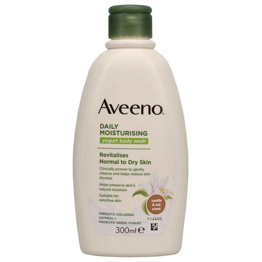 Aveeno Daily Moisturising Yoghurt Body Wash Vanilla & Oats (1 x 300ml)