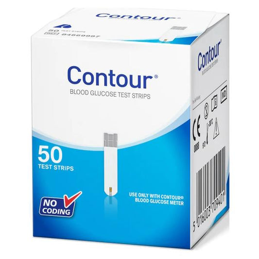 Contour 50 Blood Glucose Test Strips (2 x 50 Strips)